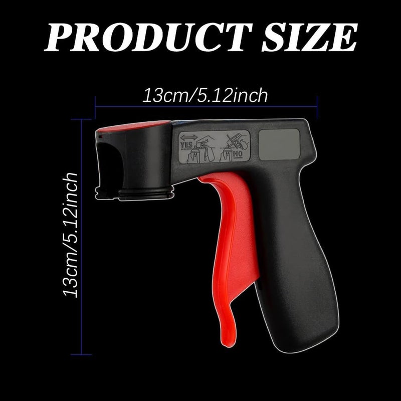 CHRYMUM 2PCS Instant Aerosol Trigger Handle, Instantly Converts Spray Cans into Spray Guns - Full Hand Grip, Reusable, Easy to Clip-On & Off - Universal Fit, Use on Spray Paint, Adhesives, Lubricants - Image 2
